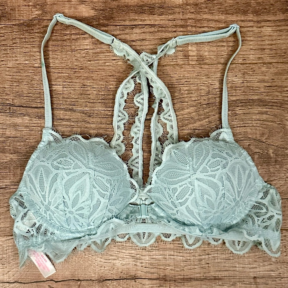 Victoria’s Secret PINK Padded Lace Racerback Bra 32A